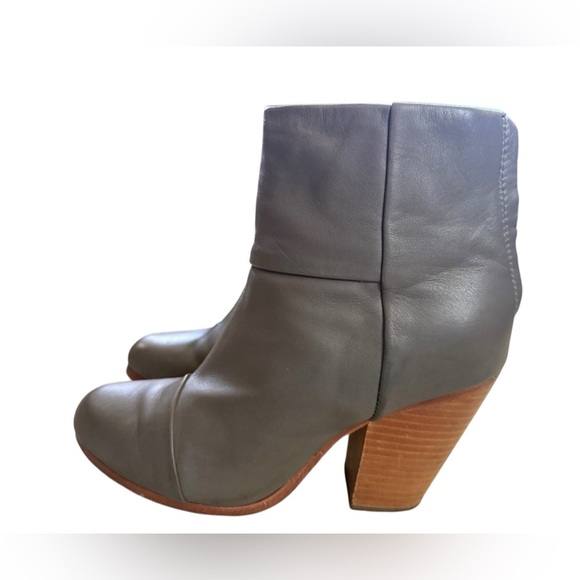 Excellent condition gray leather rag & bone newbury boot size 36.5 euro 6.5 us - Picture 7 of 11